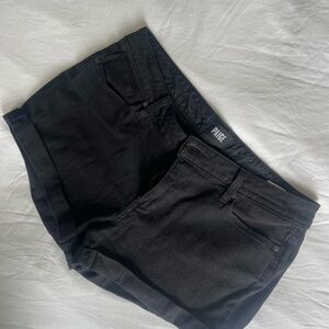 PAIGE Black Jean Shorts